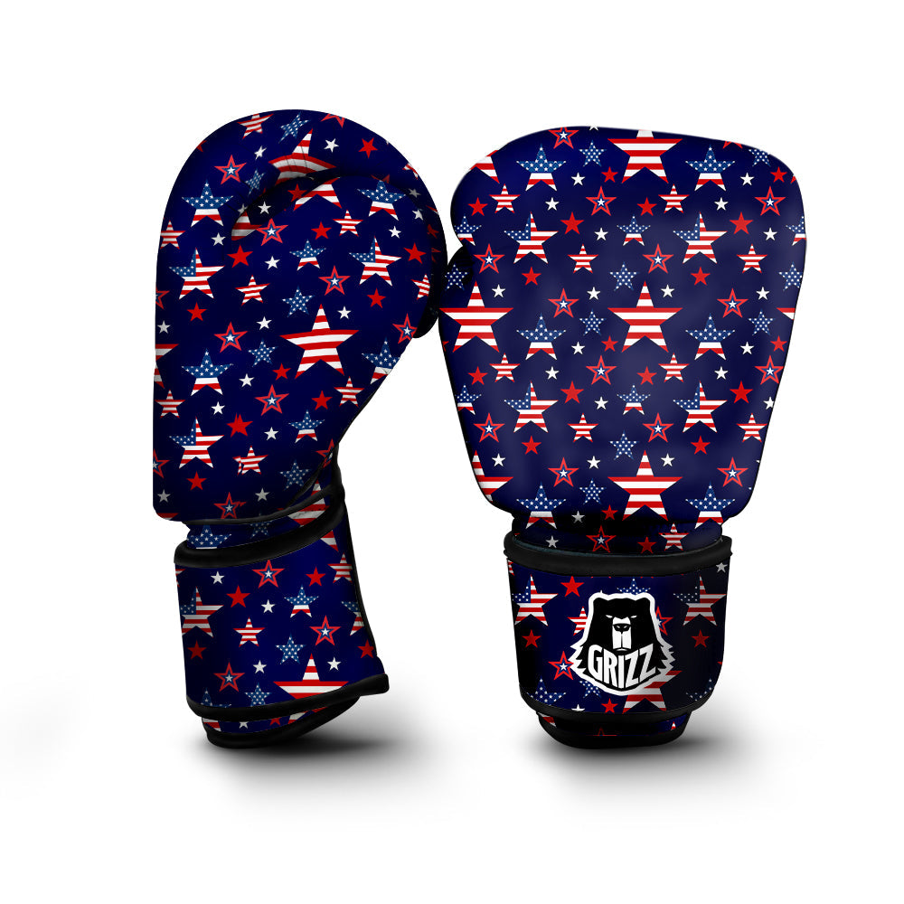 American Star Print Pattern Boxing Gloves-grizzshop
