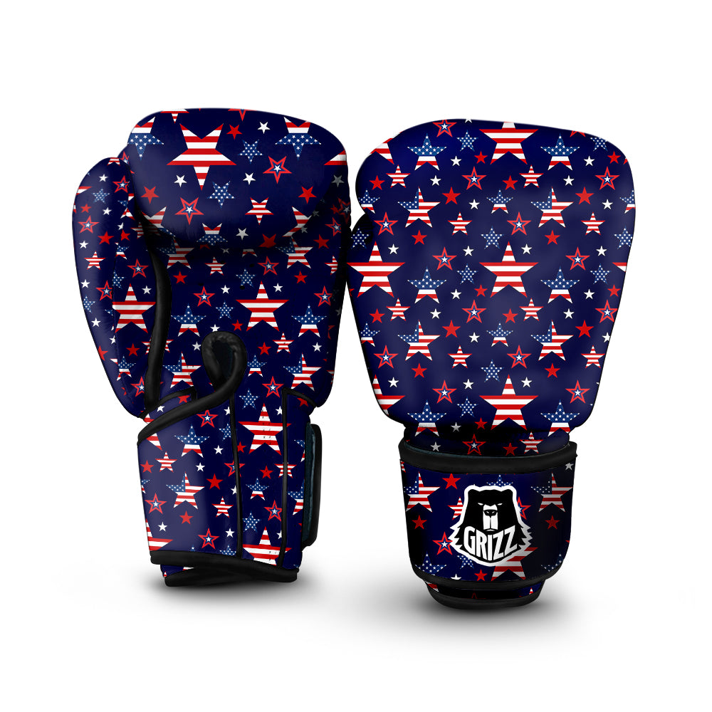 American Star Print Pattern Boxing Gloves-grizzshop