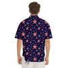 American Star Print Pattern Men's Short Sleeve Shirts-grizzshop