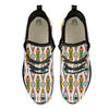 American Tribal Native Print Pattern Black Athletic Shoes-grizzshop