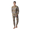 American Tribal Native Print Pattern Men's Pajamas-grizzshop