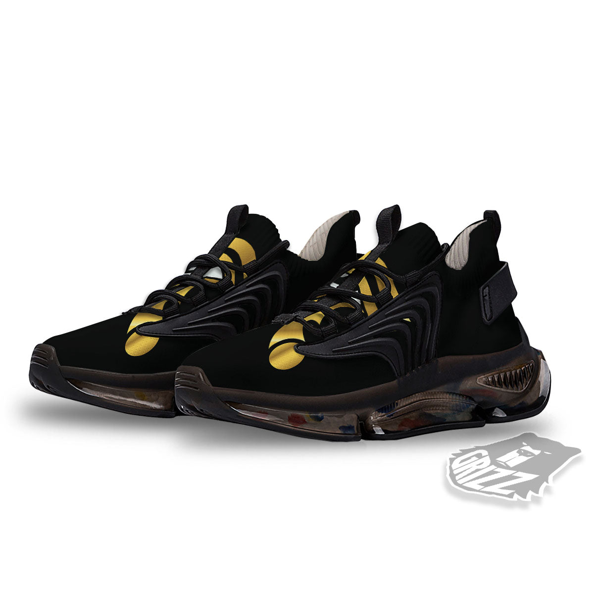 Amulet Eye Of Horus Print Black Gym Shoes-grizzshop