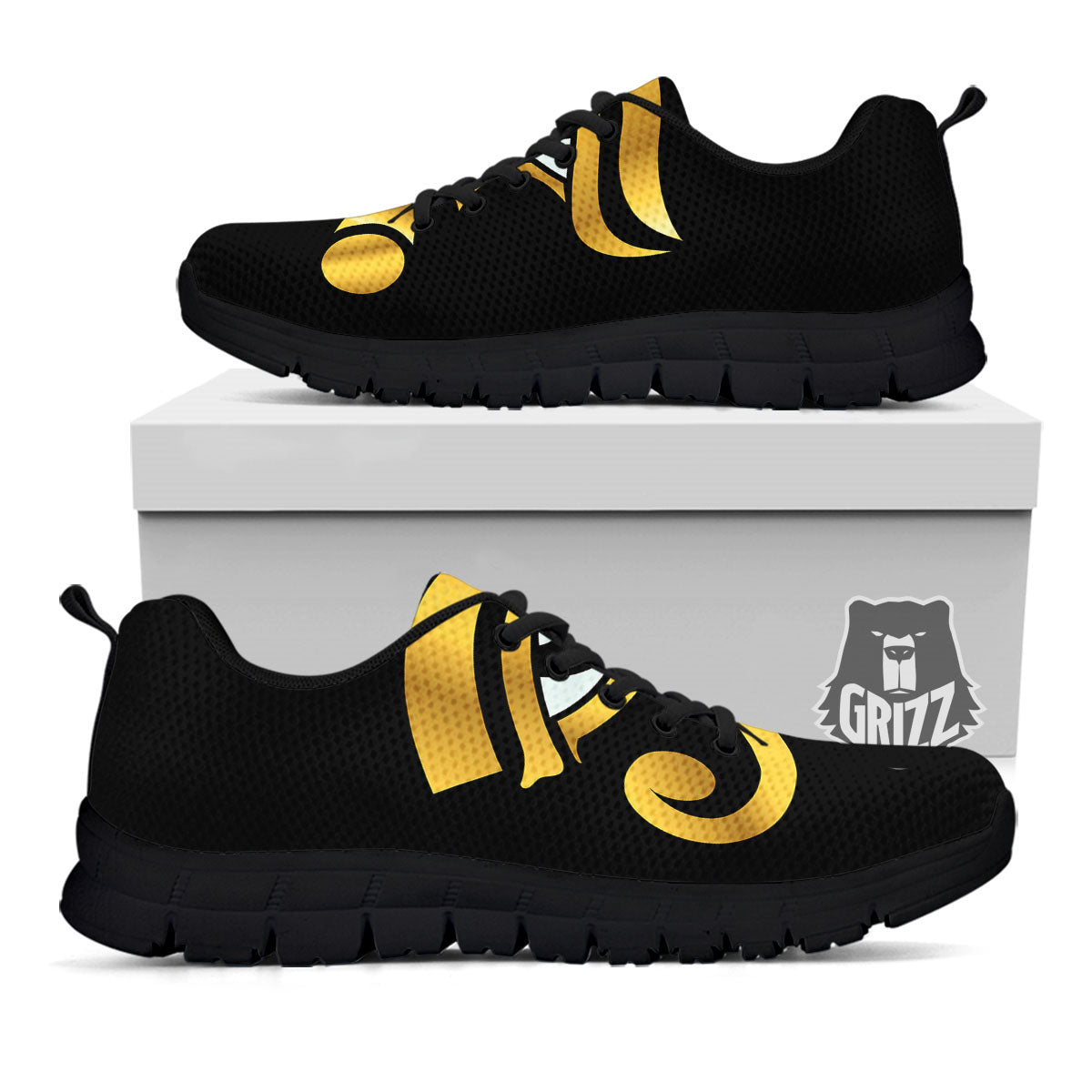 Amulet Eye Of Horus Print Black Sneaker-grizzshop