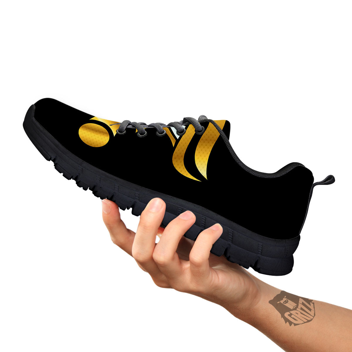 Amulet Eye Of Horus Print Black Sneaker-grizzshop