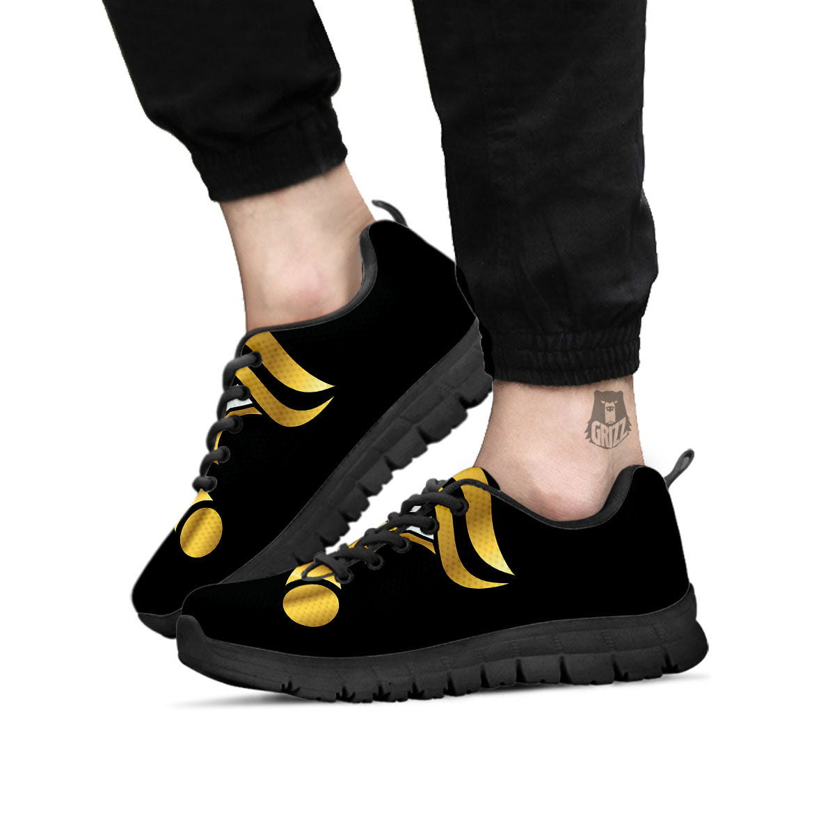 Amulet Eye Of Horus Print Black Sneaker-grizzshop