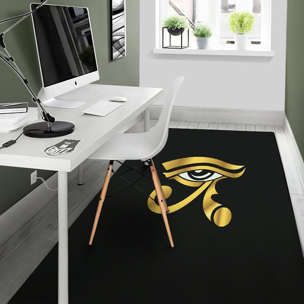 Amulet Eye Of Horus Print Floor Mat-grizzshop