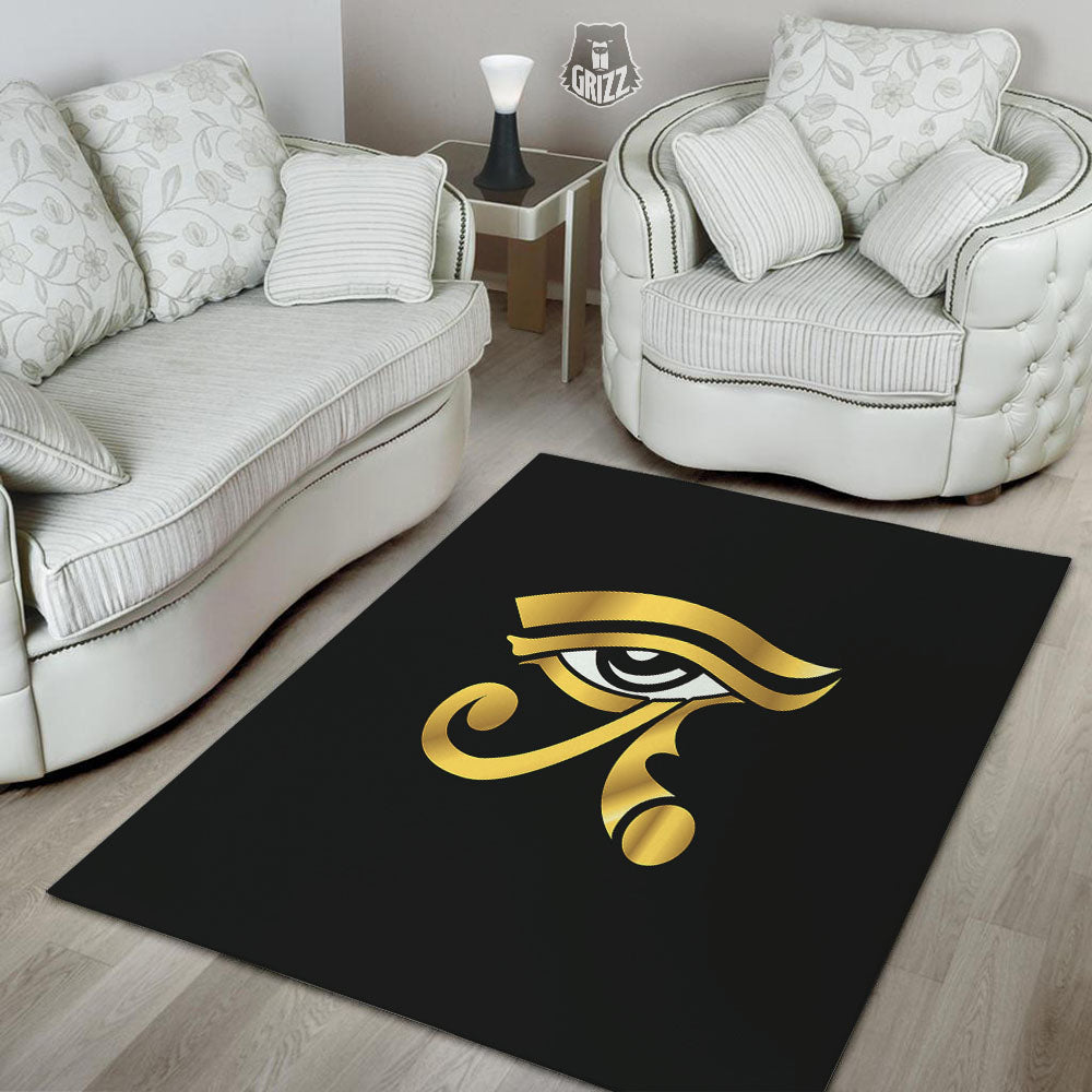 Amulet Eye Of Horus Print Floor Mat-grizzshop