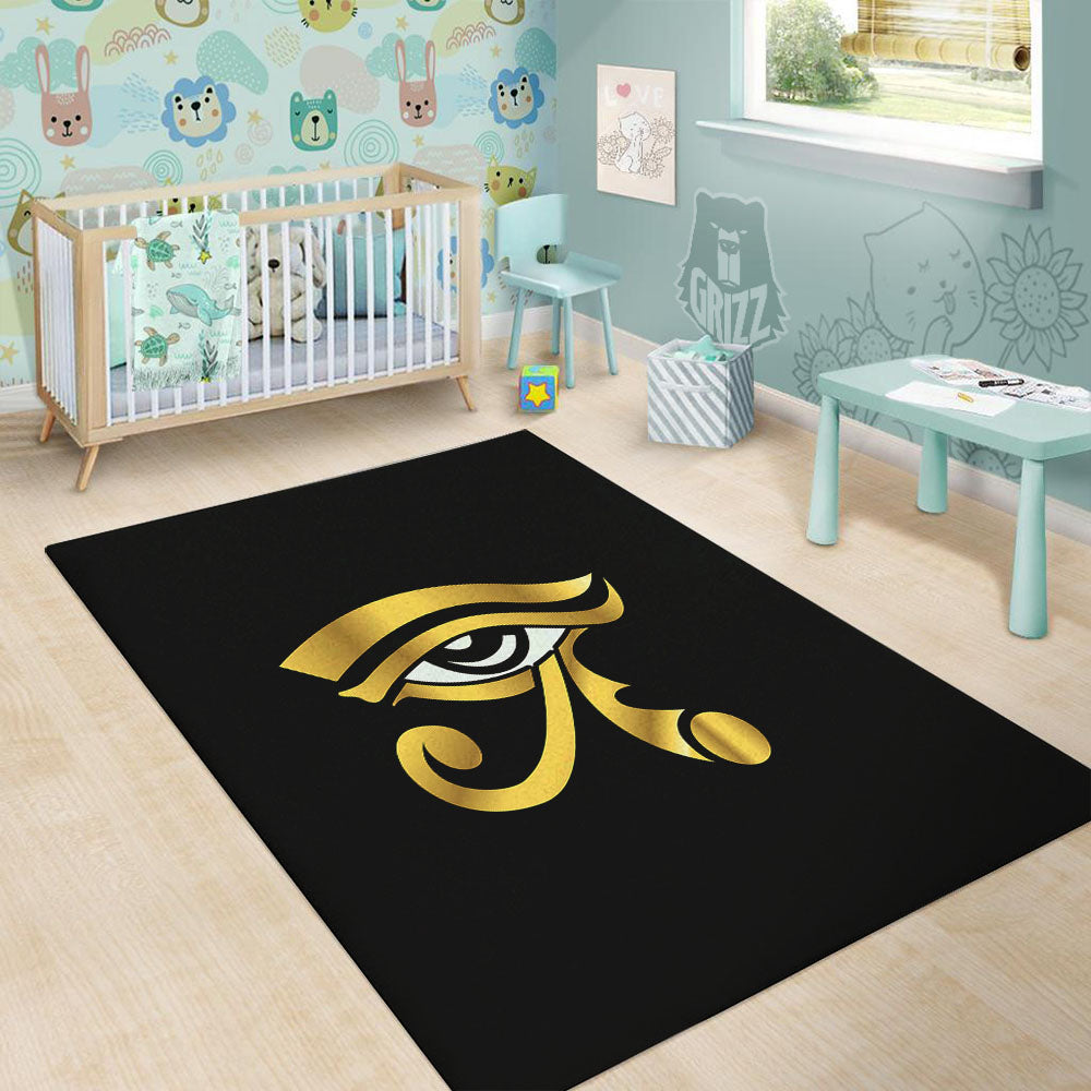 Amulet Eye Of Horus Print Floor Mat-grizzshop
