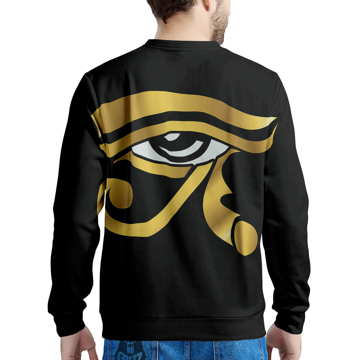 Amulet Eye Of Horus Print Men's Sweatshirt-grizzshop