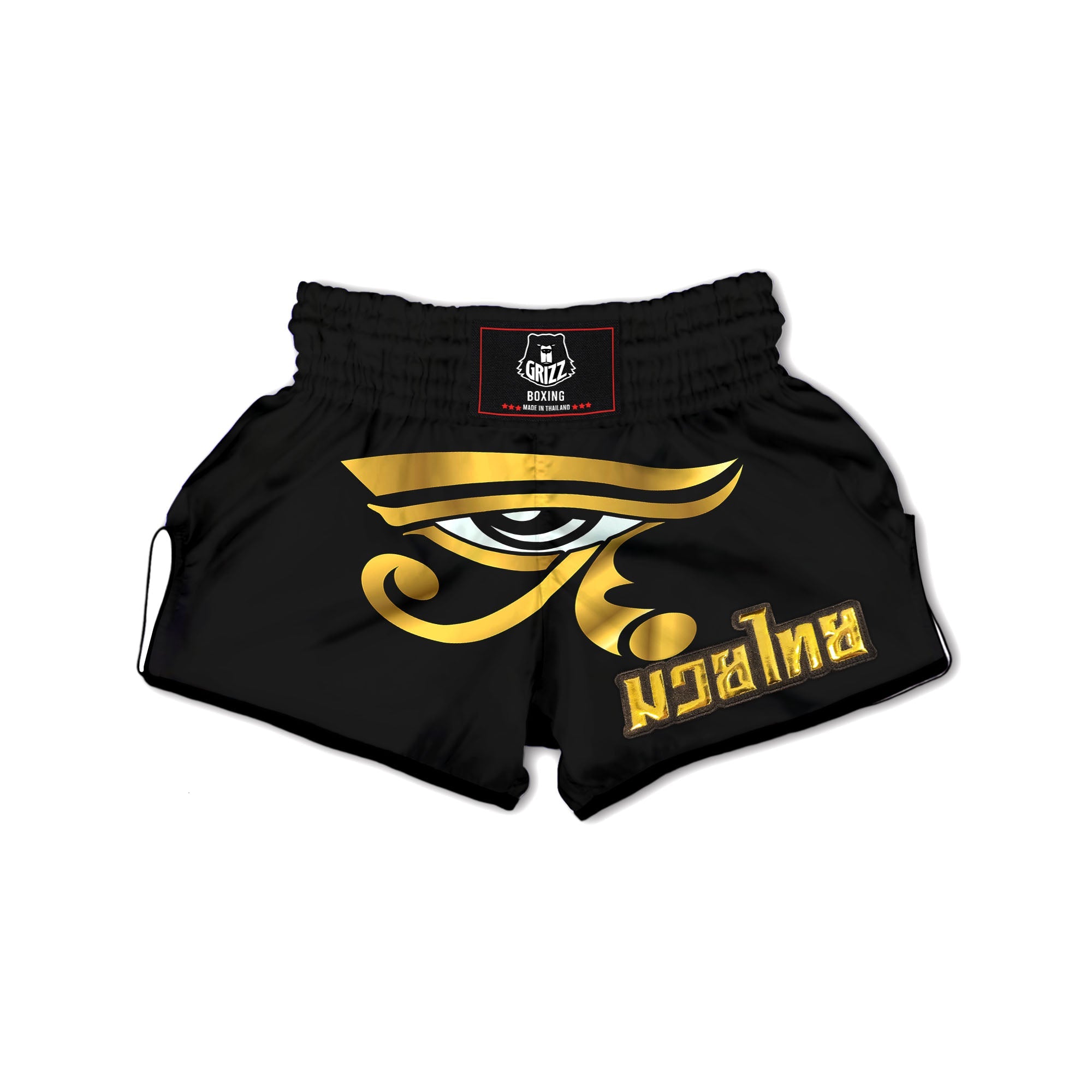 Amulet Eye Of Horus Print Muay Thai Boxing Shorts-grizzshop