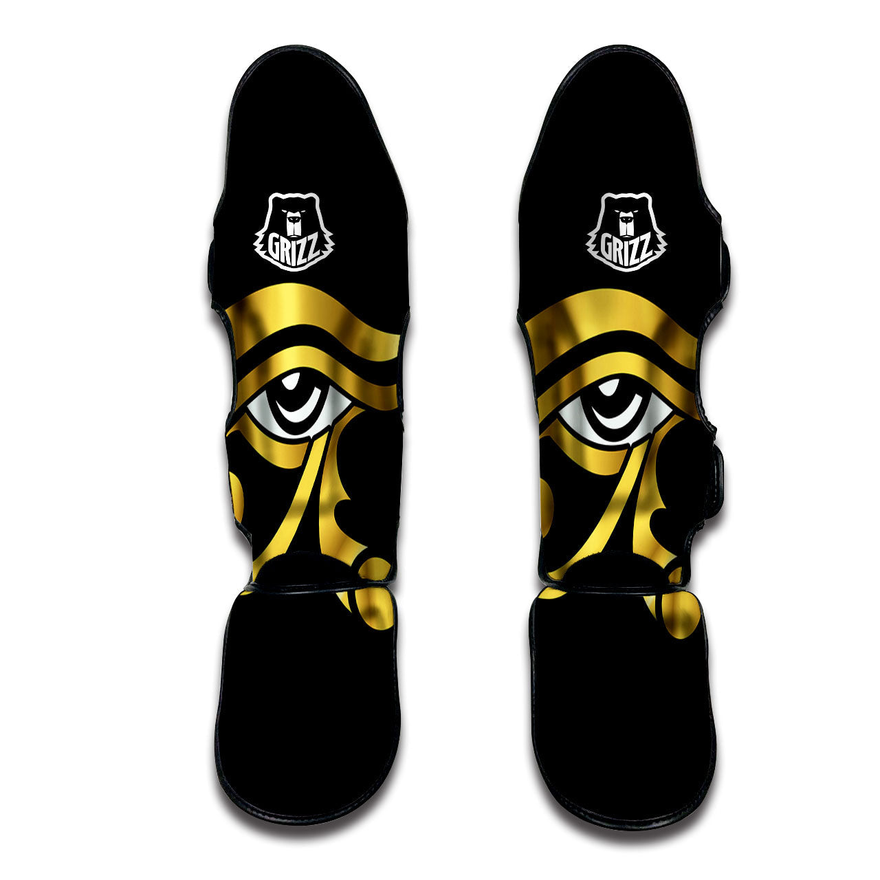 Amulet Eye Of Horus Print Muay Thai Shin Guards-grizzshop