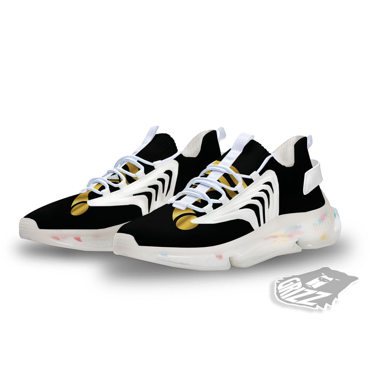 Amulet Eye Of Horus Print White Gym Shoes-grizzshop