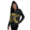 Amulet Eye Of Horus Print Women's Bomber Jacket-grizzshop