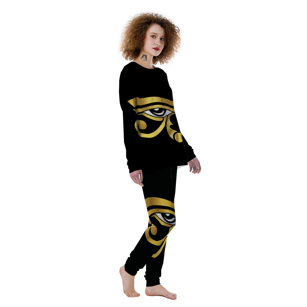 Amulet Eye Of Horus Print Women's Pajamas-grizzshop
