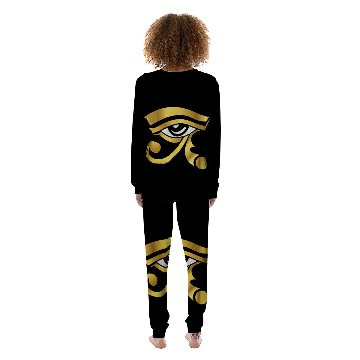 Amulet Eye Of Horus Print Women's Pajamas-grizzshop