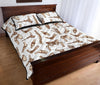 Anatomy Bone Pattern Print Bed Set Quilt-grizzshop