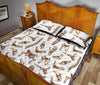 Anatomy Bone Pattern Print Bed Set Quilt-grizzshop