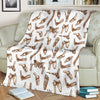 Anatomy Bone Pattern Print Blanket-grizzshop