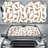 Anatomy Bone Pattern Print Car Sun Shade-grizzshop