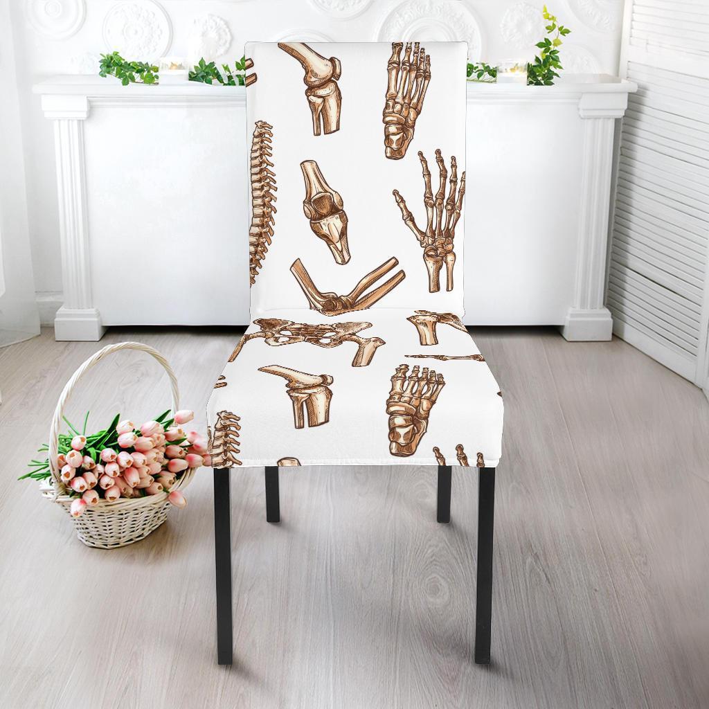 Anatomy Bone Pattern Print Chair Cover-grizzshop