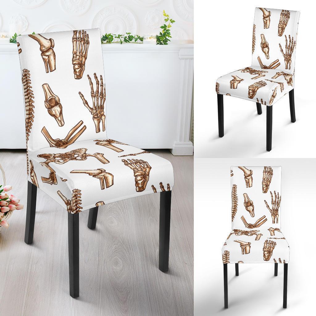 Anatomy Bone Pattern Print Chair Cover-grizzshop