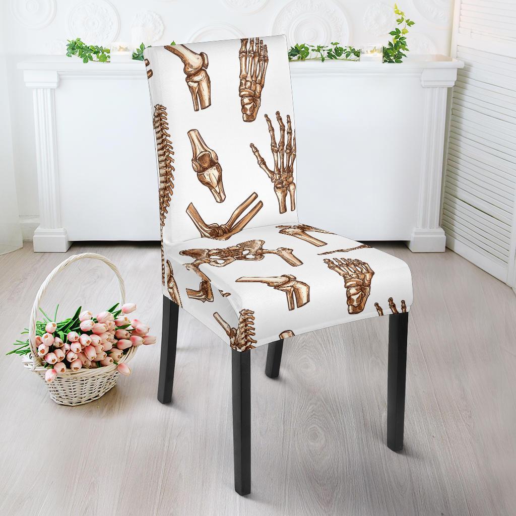 Anatomy Bone Pattern Print Chair Cover-grizzshop