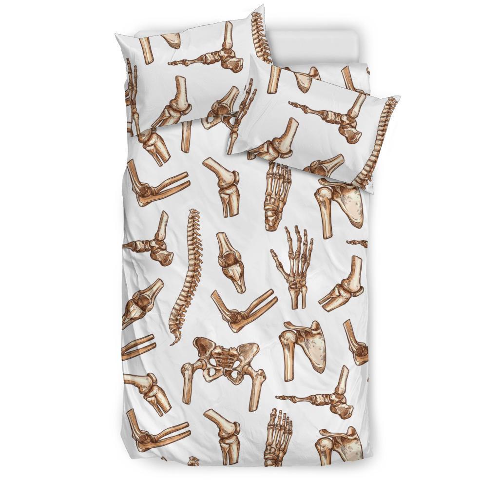 Anatomy Bone Pattern Print Duvet Cover Bedding Set-grizzshop