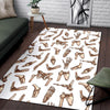 Anatomy Bone Pattern Print Floor Mat-grizzshop