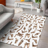 Anatomy Bone Pattern Print Floor Mat-grizzshop