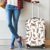 Anatomy Bone Pattern Print Luggage Cover Protector-grizzshop