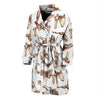 Anatomy Bone Pattern Print Men Long Robe-grizzshop