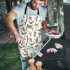 Anatomy Bone Pattern Print Men's Apron-grizzshop