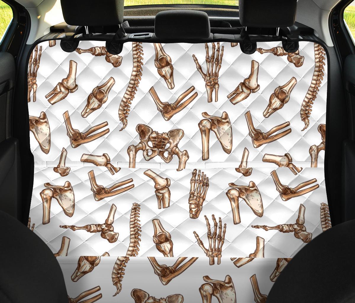 Anatomy Bone Pattern Print Pet Car Seat Cover-grizzshop