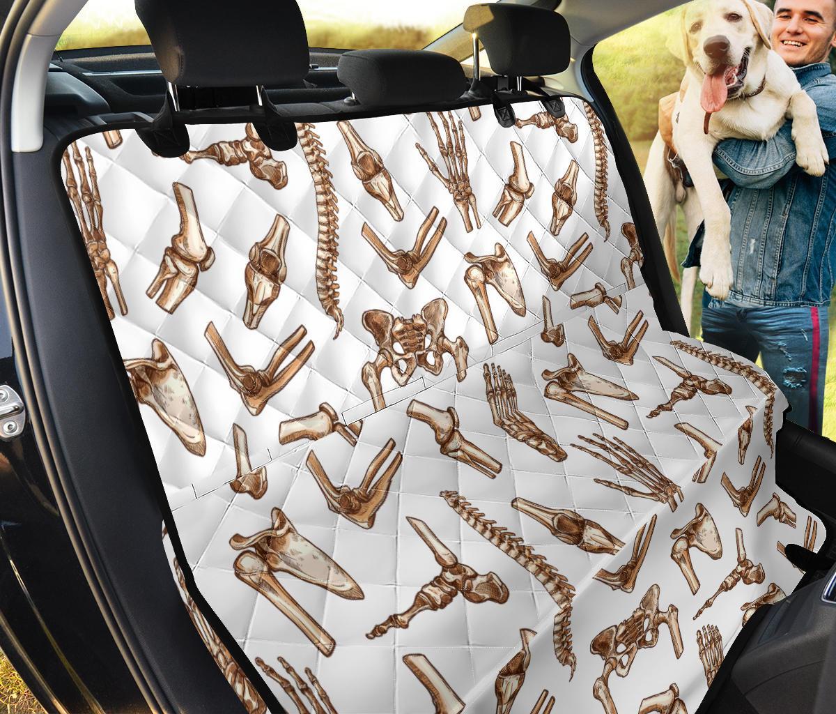 Anatomy Bone Pattern Print Pet Car Seat Cover-grizzshop