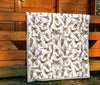 Anatomy Bone Pattern Print Quilt-grizzshop