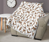 Anatomy Bone Pattern Print Quilt-grizzshop