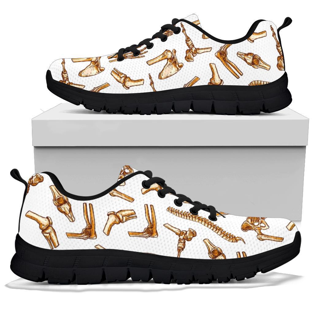 Anatomy Bone Pattern Print Sneaker Shoes For Men Women-grizzshop