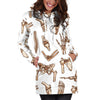 Anatomy Bone Pattern Print Women Hoodie Dress-grizzshop