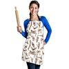 Anatomy Bone Pattern Print Women's Apron-grizzshop