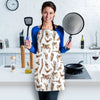 Anatomy Bone Pattern Print Women's Apron-grizzshop