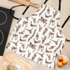 Anatomy Bone Pattern Print Women's Apron-grizzshop