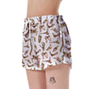 Anatomy Bone Pattern Print Women's Shorts-grizzshop