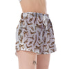 Anatomy Bone Pattern Print Women's Shorts-grizzshop