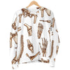 Anatomy Bone Pattern Print Women's Sweatshirt-grizzshop