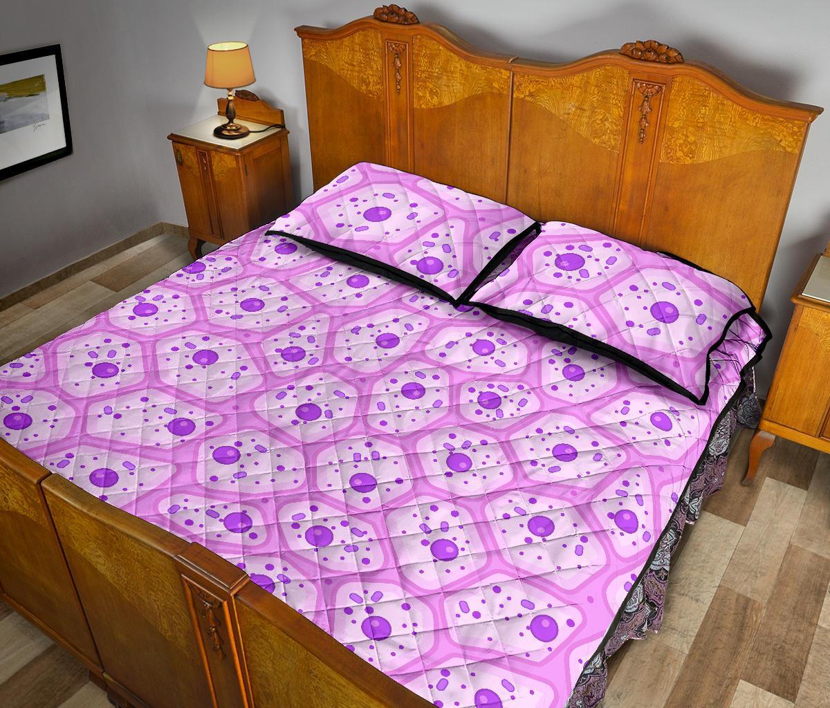 Anatomy Cells Pattern Print Bed Set Quilt-grizzshop