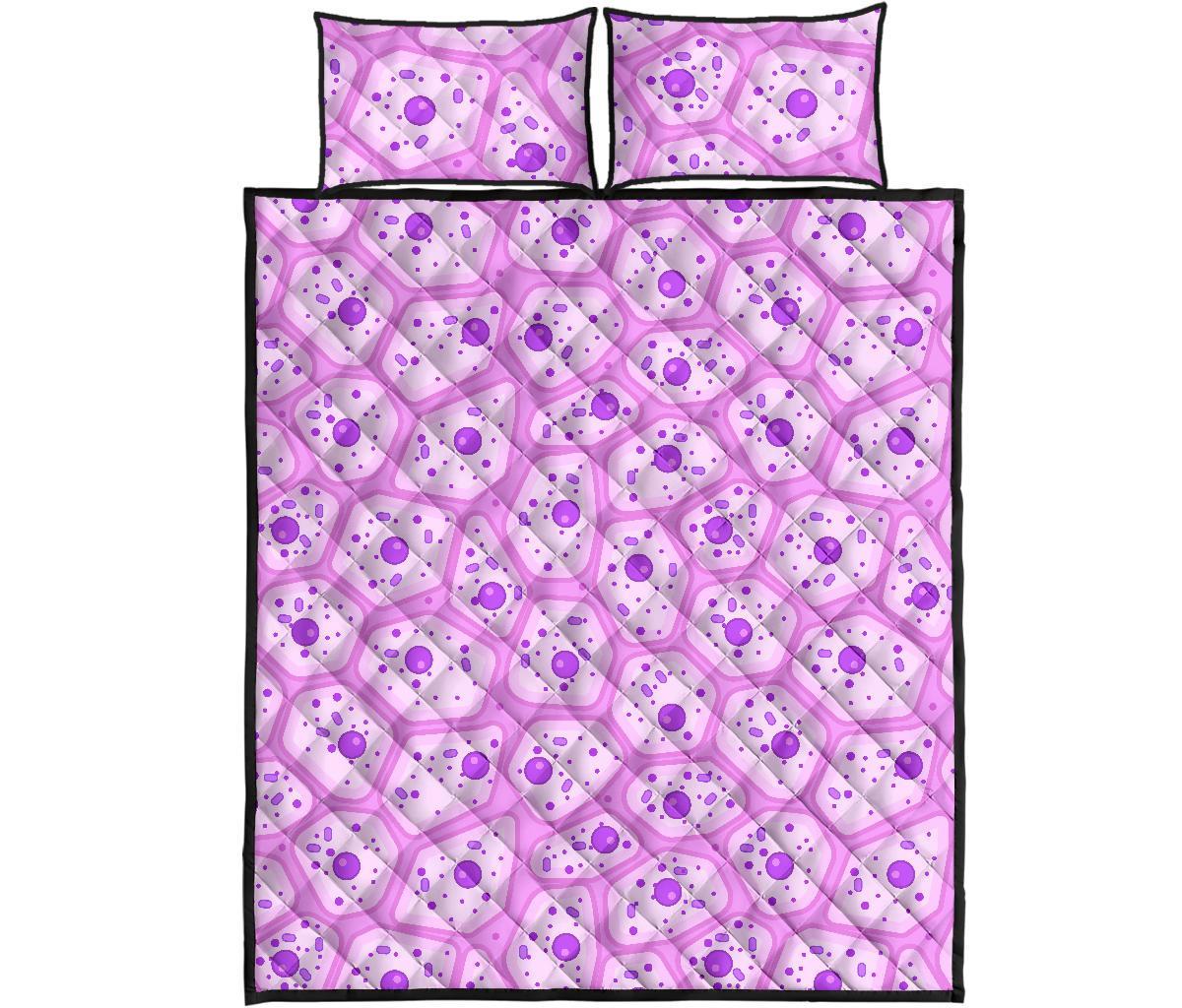 Anatomy Cells Pattern Print Bed Set Quilt-grizzshop