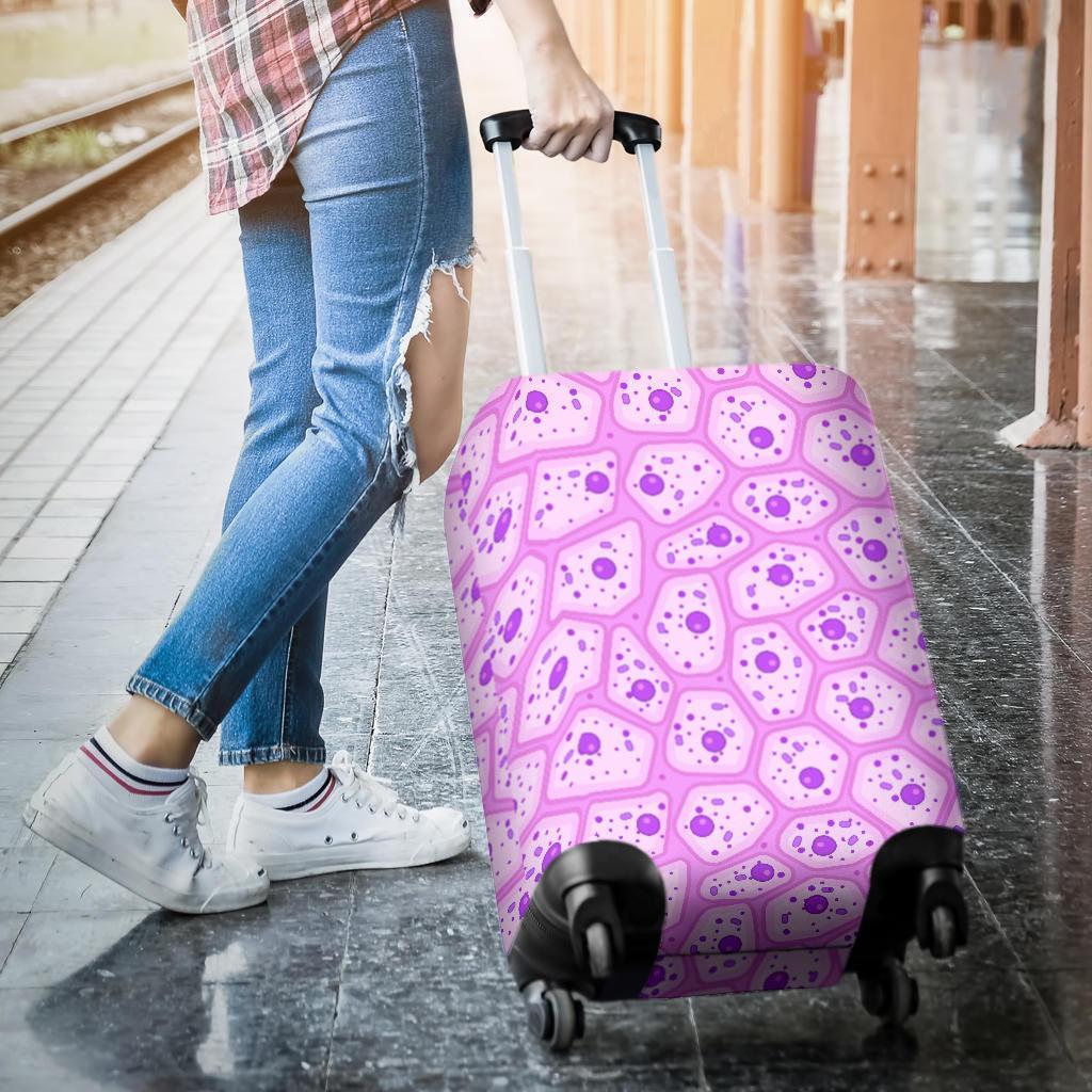 Anatomy Cells Pattern Print Luggage Cover Protector-grizzshop