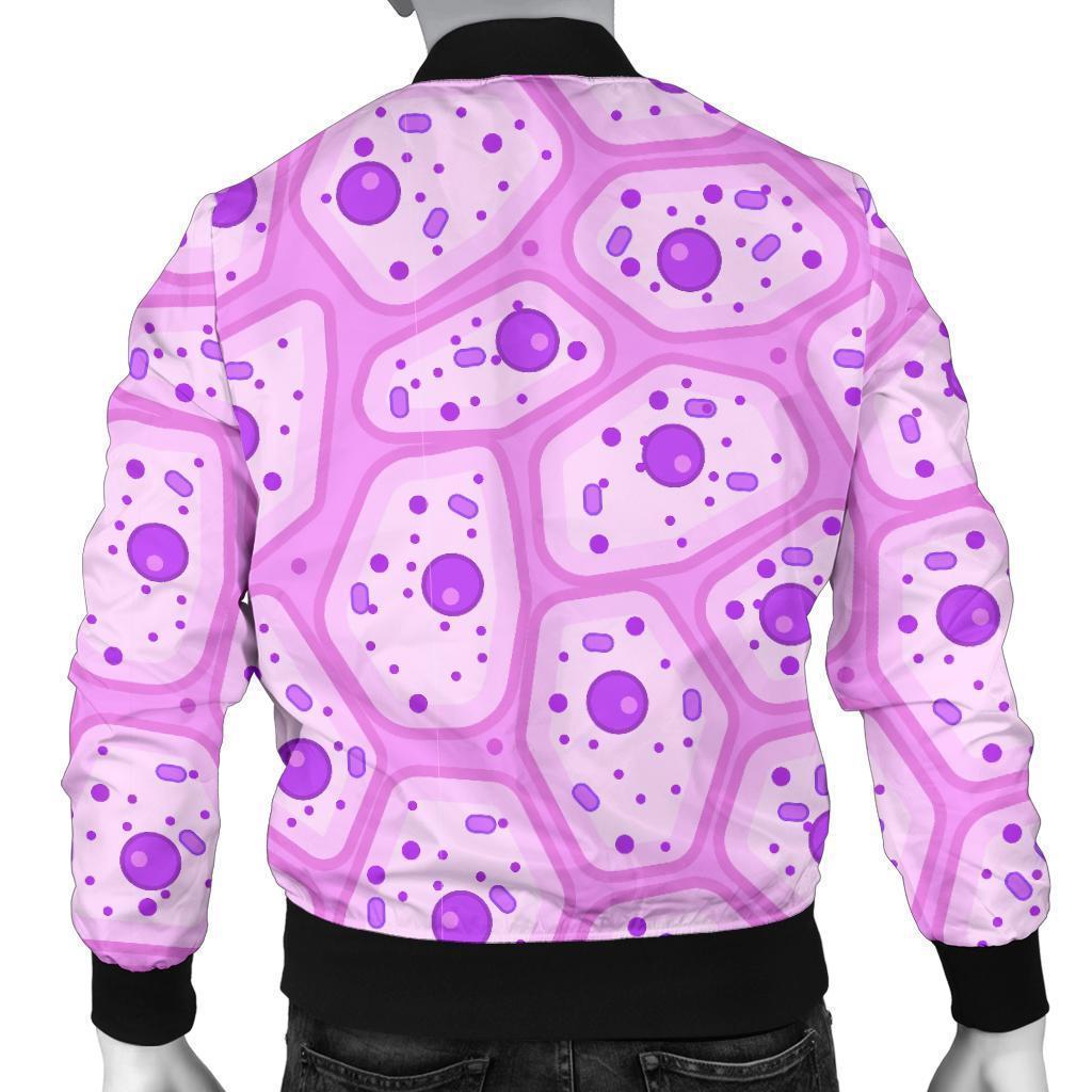 Anatomy Cells Pattern Print Men's Bomber Jacket-grizzshop