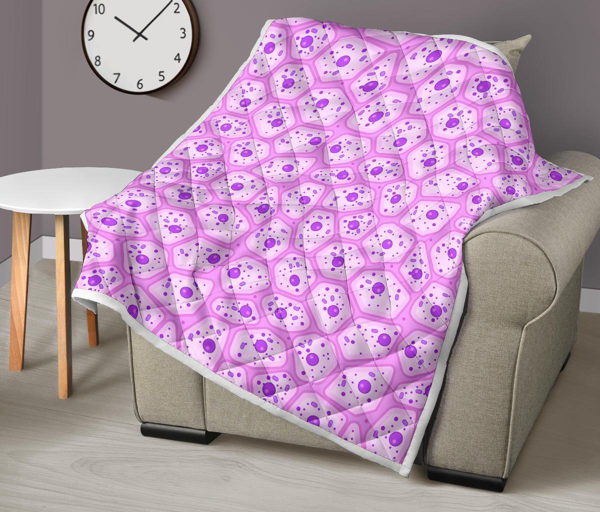 Anatomy Cells Pattern Print Quilt-grizzshop