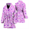 Anatomy Cells Pattern Print Women Long Robe-grizzshop